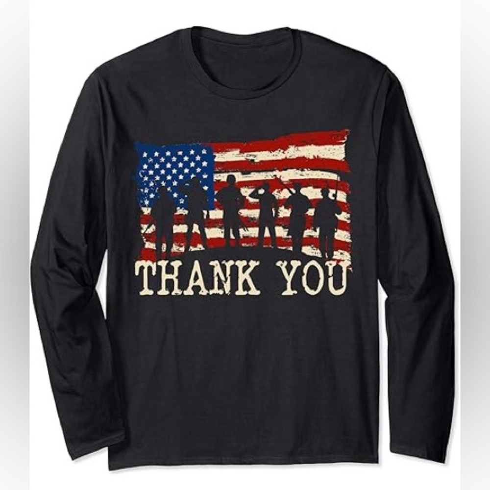 $10 Deals 🤝🔖 Port & Company Thank you Veterans military unisex size Medium